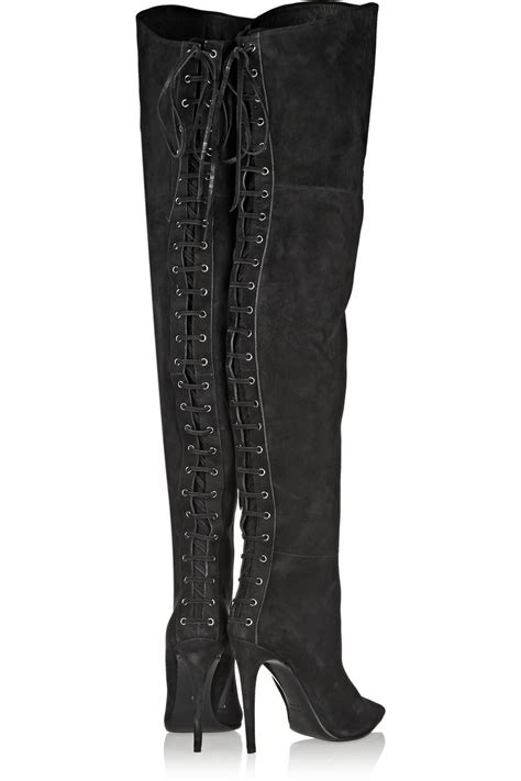 miu miu suede over the knee boots|Miu Miu Boots for Women .